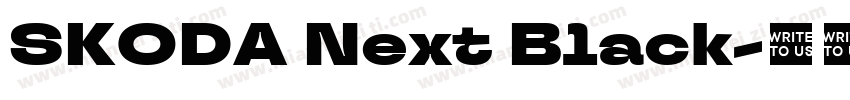 SKODA Next Black字体转换